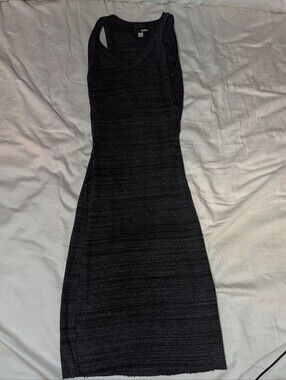 Wilfred charcoal ribbed knit crew top